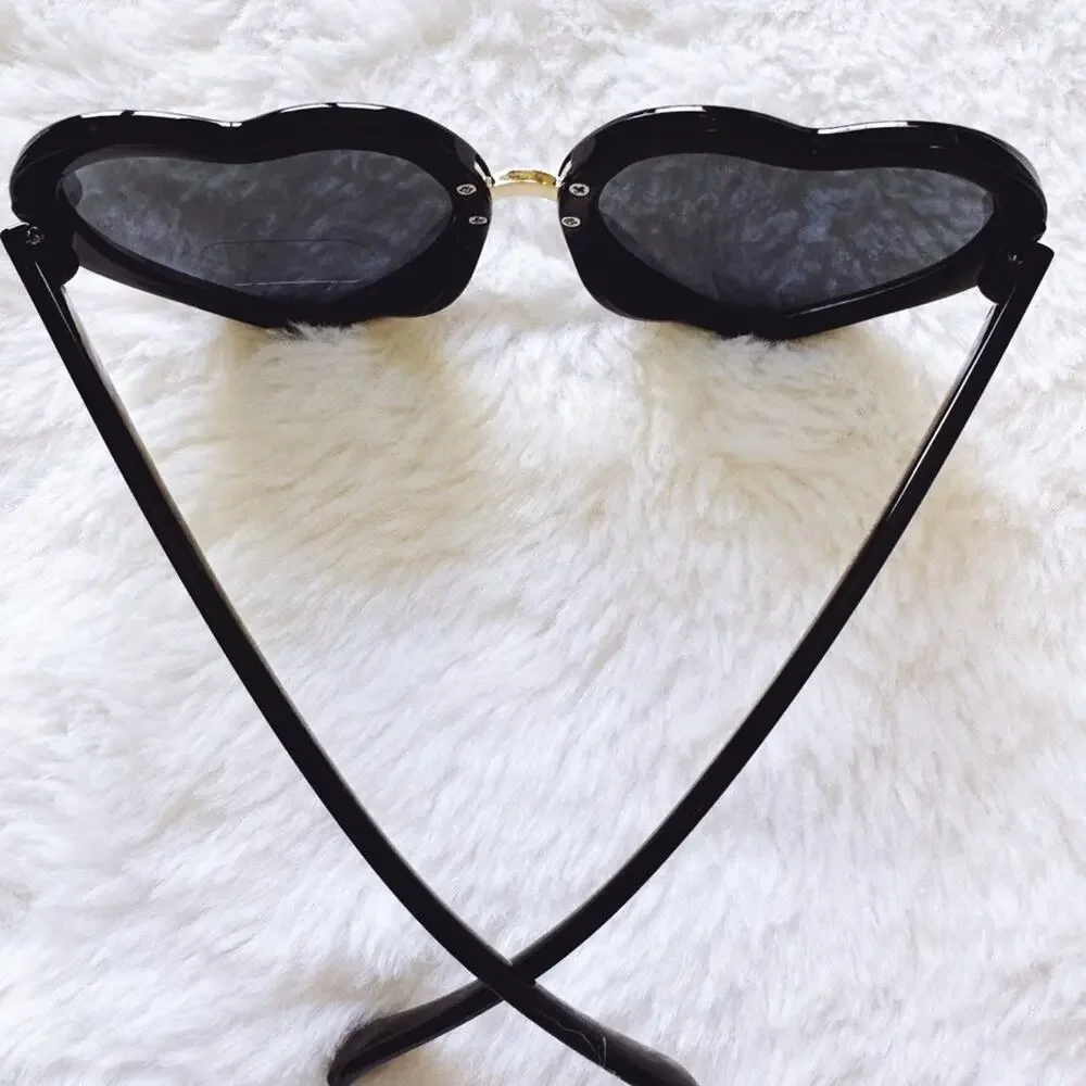 Pixie Black Girl Heart-shape Sunglasses